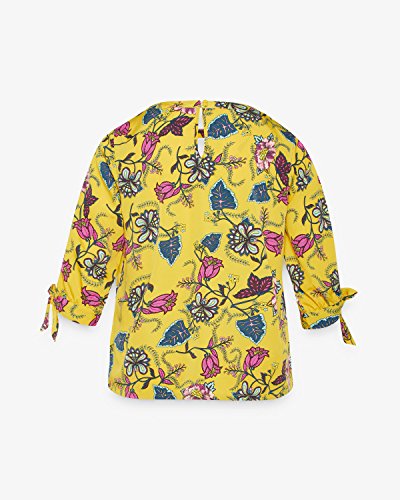 Junarose Damen Jossi Three Quarter Sleeve Blouse Bluse, Lemon Curry, 46 - 2