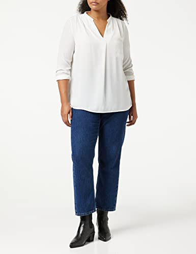 Junarose Damen JRZEZZANNE 3/4 SL Bouse-S Bluse, Blau (Mazarine Blue Mazarine Blue), Small (Herstellergröße:S-40/42) - 2