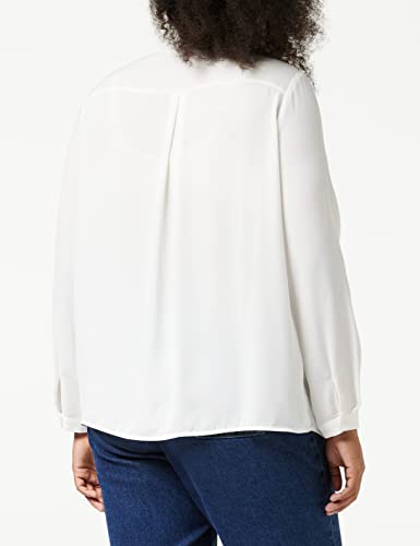 Junarose Damen JRZEZZANNE 3/4 SL Bouse-S Bluse, Blau (Mazarine Blue Mazarine Blue), Small (Herstellergröße:S-40/42) - 4