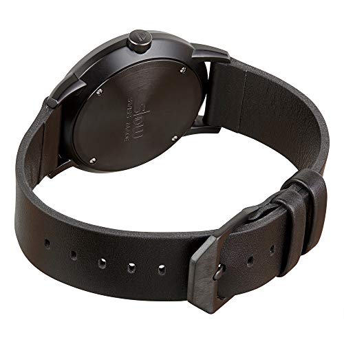 slow Round 12 - All Black Leather, White Dial - 3