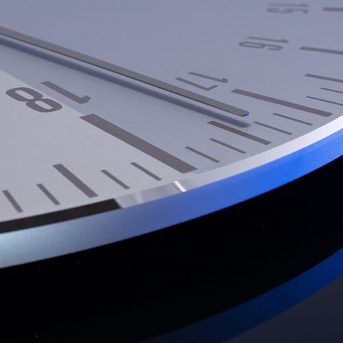 botta UNO 24 Einzeiger 24-Stunden Wanduhr aus Aluminium (38 cm) Made in Germany - 4