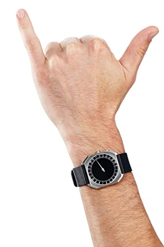 slow Jo 06 - Black Leather, Silver Case, Black Dial Analog Leder Schwarz slow Jo 06 - 2