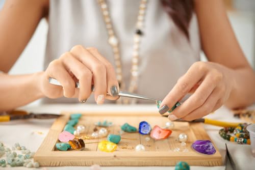 XIANNVXI Opal 400pcs Perlen zum Auffädeln Kristalle Perlen Kristall Steine Perlen für Armbänder Ketten Ohrringe Schmuck Machen Crafting Natürlichen Unregelmäßige Gebohrt DIY Edelsteine 5-8mm - 7