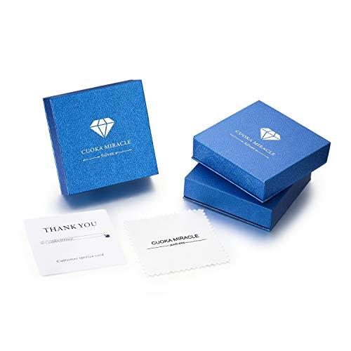 CUOKA MIRACLE Ohrringe Silber 925 Creolen Opal Damen Creole Sterling Silber Kleine Creolen Kreis Ohrringe Opal Schmuck Geschenke für Mama Frauen Kinder - 6