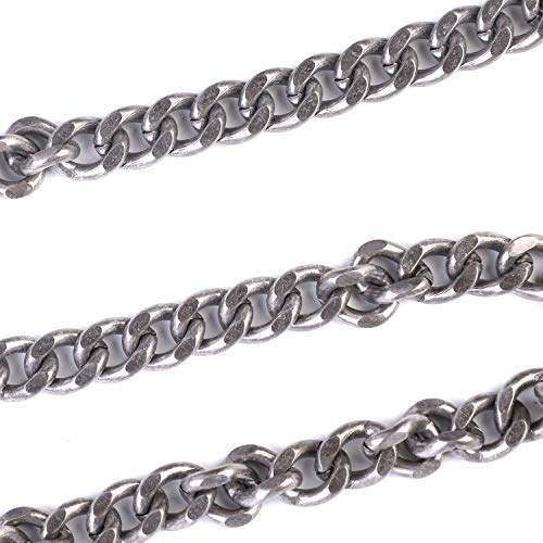 ZOYLINK Jeans kette Hosenketten Gürtel Geldbeutel Kette Taschenkette Hip Hop Punk Jeanskette Schlüsselkette Skelettkopf Deko-Kette Gothic Accessoires für Eboy Egirl Frauen Männer - 8