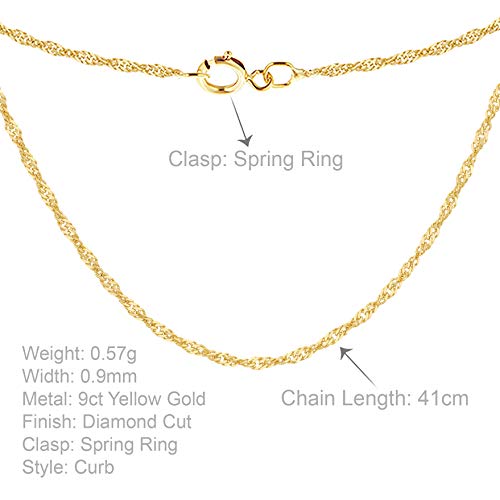 CARISSIMA Damen-Panzerkette 375 Gelbgold-1.13.1613 - 3