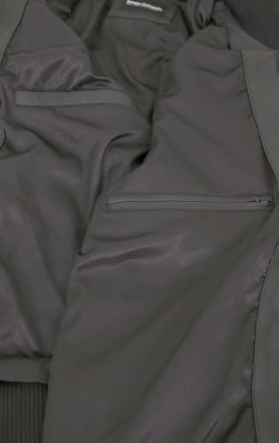 bruno banani - Herren Lederjacke Bomberjacke Lammnappa schwarz Größe 58 - 6