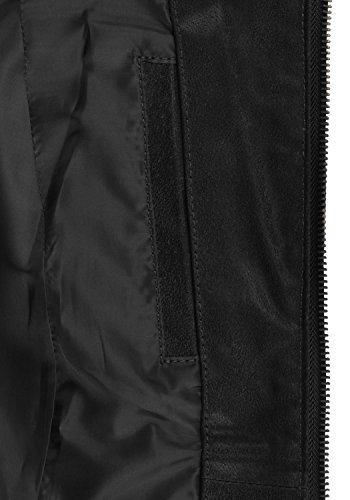 DESIRES Hame Damen Lederjacke Echtleder Bikerjacke mit Stehkragen aus 100% Leder - 7