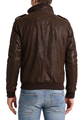 SOLID Cash Herren Lederjacke Echtleder Bikerjacke aus gewaschenem 100% Rau-Leder - 6