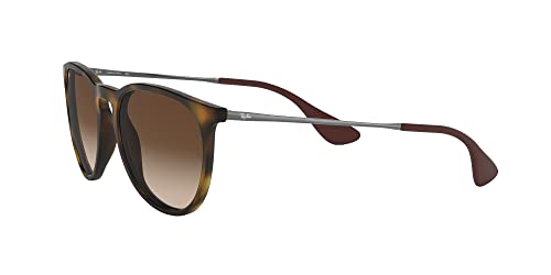 Ray Ban Unisex Sonnenbrille Erika Classic, Havana/Gunmetal, Gläser: Braun - 3