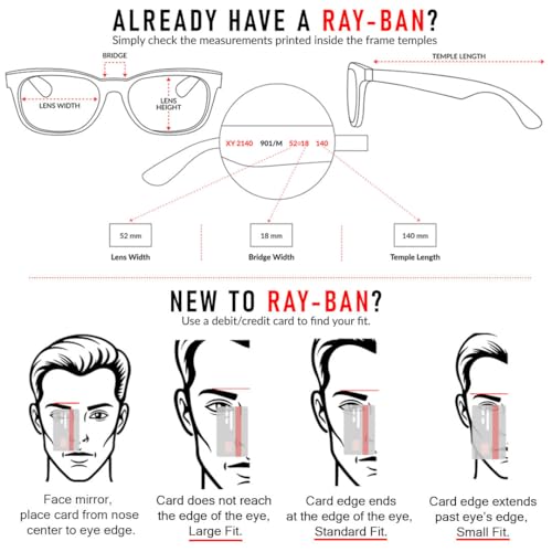Ray Ban Unisex Sonnenbrille Top Bar, Schwarz - 5