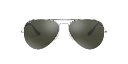 Ray Ban Unisex Sonnenbrille Aviator, Large, Silber - 3