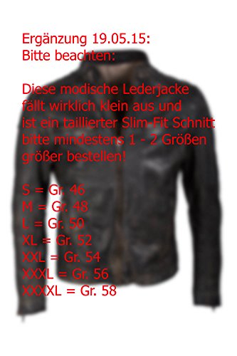 Trapper Herren Lederjacke Lent black - 3