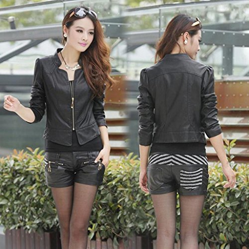 Minetom® Damen Kunst Lederjacken - 3