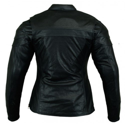 Australian Bikers Gear – Sturgis Tour – Damen Motorrad-Lederjacke – Protektoren – 42 (2XL) - 2