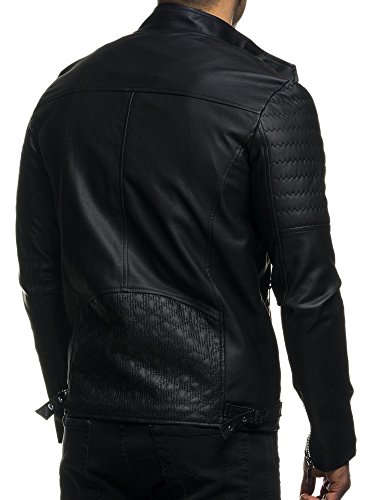 LEIF NELSON Herren Jacke Kunstleder - 4