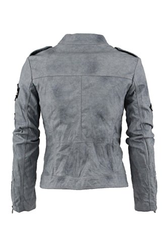 Damen Lederjacke in 5 Farben Rock 'n Roll Style 2516 Vegan Leder - 