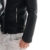 Prestige Homme Herren Kunst Lederjacke Biker Style Zipper Gesteppt PR19, Größe:M;Farbe:Schwarz -