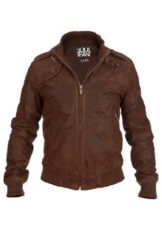 SOLID Dash Lederjacke Cognac, Größe:3XL -