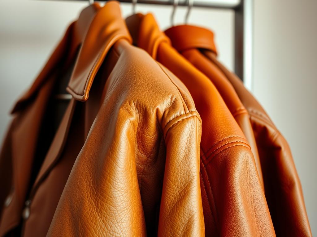 Lederjacke Damen in warmen Cognac- und Karamell-Tönen Lederjacke Damen in warmen Cognac- und Karamell-Tönen
