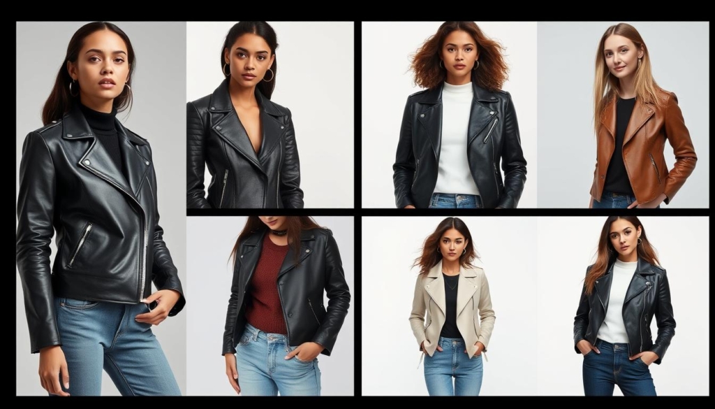 Verschiedene Lederjacke Damen Modelle für unterschiedliche Stilrichtungen Verschiedene Lederjacke Damen Modelle für unterschiedliche Stilrichtungen