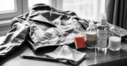 Flecken auf der Lederjacke entfernen