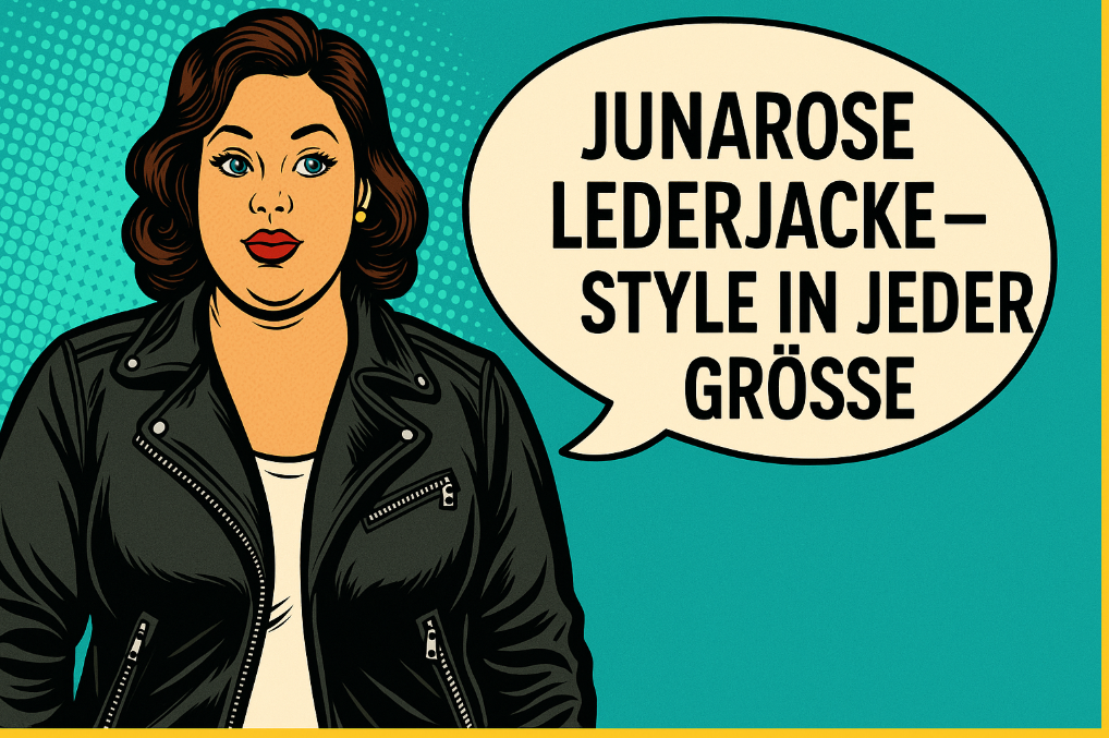 Die Junarose Lederjacke verbindet moderne Schnitte mit perfekter Passform für kurvige Frauen.
