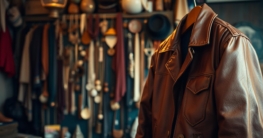 Vintage Lederjacke