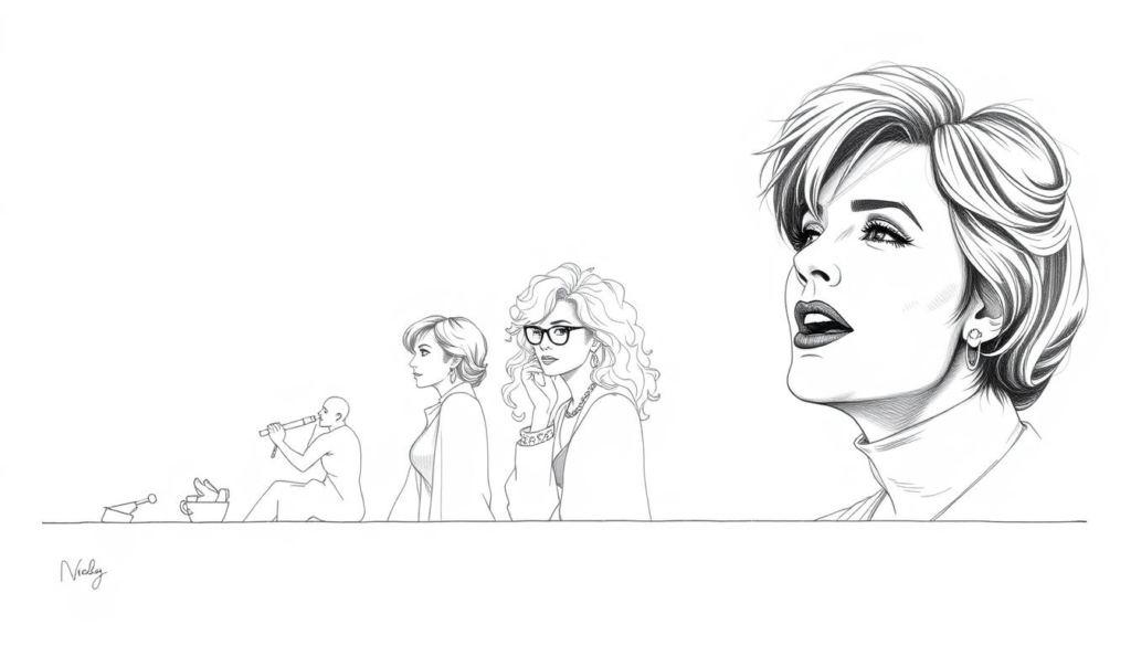 Intricate line illustrations depicting the financial evolution of renowned German singer-songwriter Nina Hagen over time. A series of detailed pencil sketches against a stark monochrome backdrop, with strategic pops of color highlighting key milestones and pivotal moments in her wealth trajectory. Sleek, minimalist compositions showcasing the ebb and flow of her net worth, from humble beginnings to periods of prosperity and potential fluctuations, all rendered in a refined, technical style that captures the essence of her career and financial standing.