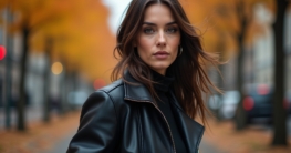 Boxy Lederjacke Damen Outfit-Titel