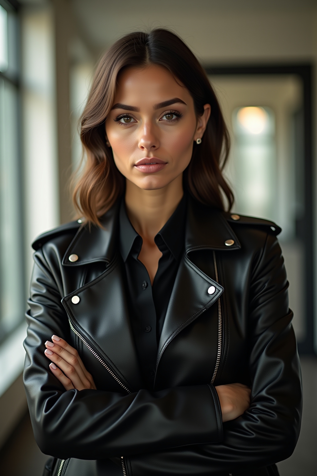 Lederjacke Business Look – Symbolbild