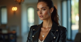 Lederjacke Business Look Damen-Titel