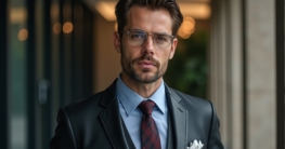 Lederjacke Business Look Herren-Titel