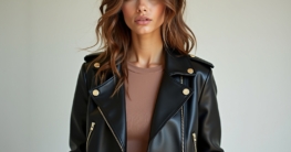Lederjacke Damen Outfit-Titel