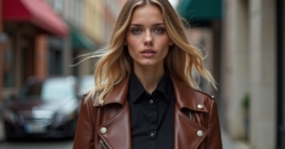 Lederjacke Damen kombinieren-Titel