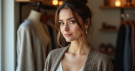 sexy Strickjacke modisch tragen-Titel