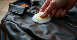 Lederjacke Flecken entfernen-Titel