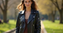 Lederjacke Frühling Outfit-Titel