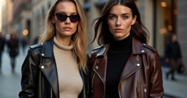 Lederjacke Looks-Titel