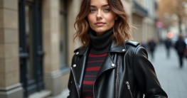 Lederjacke Petite Outfit-Titel