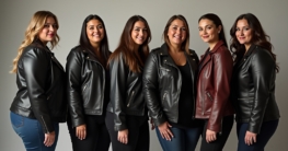 Lederjacke Plus Size Outfit-Titel