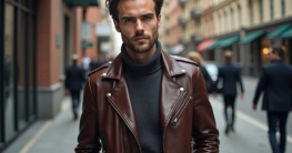 Lederjacke Smart Casual-Titel