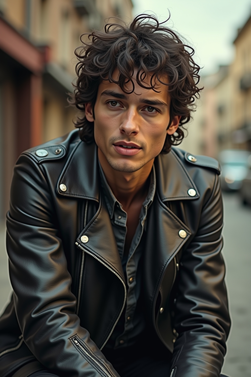 Lederjacke Streetstyle Looks – Symbolbild