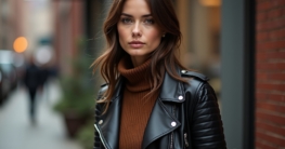 Lederjacke Styling-Titel