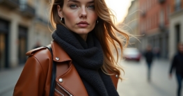 Lederjacke Tasche Styling-Titel