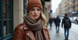 Lederjacke Winter Outfit-Titel