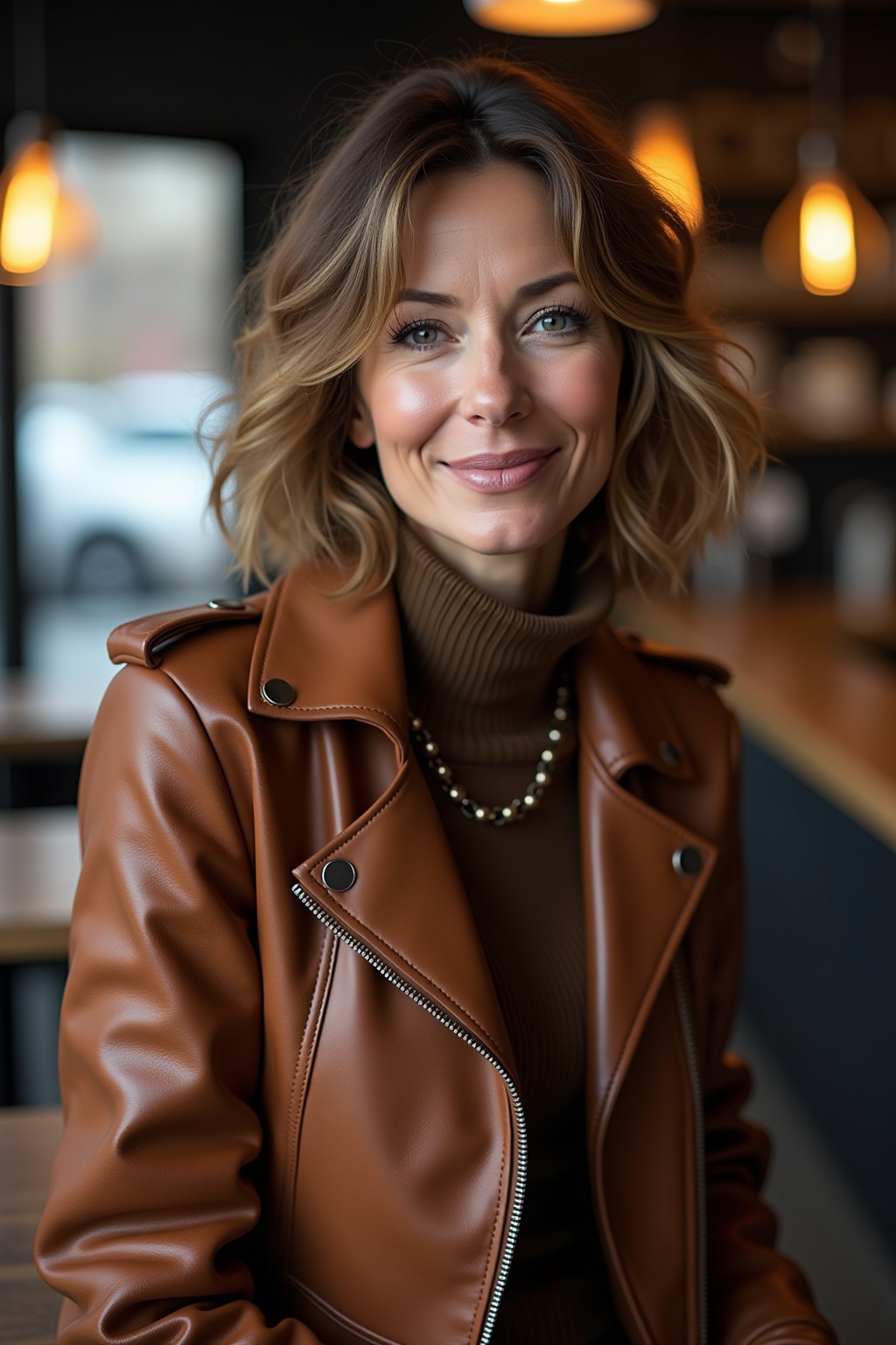 Lederjacke Outfit Ideen Lederjacke Outfit Ideen – Symbolbild