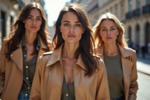 8 Lederjacke beige Damen Outfit Ideen für den Frühling