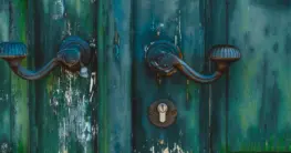 Leder Patina an einer braunen Lederjacke mit sichtbaren Gebrauchsspuren und Farbunterschieden, die den Charakter betonen.