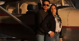 Aviator Lederjacke für Herren mit Schaffellkragen und robuster Optik